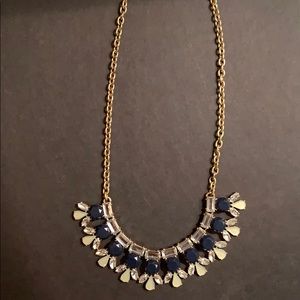 J. Crew Statement Necklace - Navy, Clear, Green